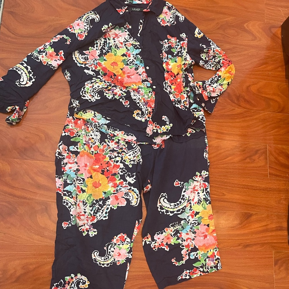 Ralph Lauren Cotton Blend 2-Piece PJ Set
